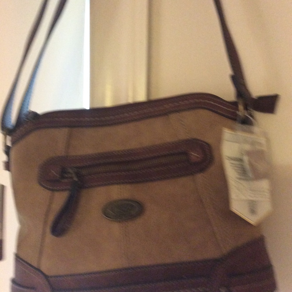 Boc charging Crossbody bag CAMEL NWT